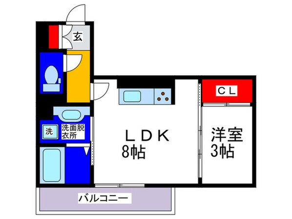 フェリオ桃谷の物件間取画像